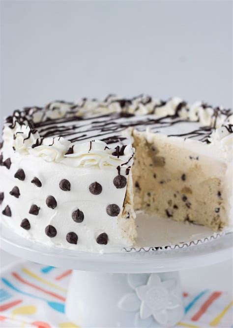 Chocolate Chip Cookie Dough Ice Cream Cake - A Classic Twist