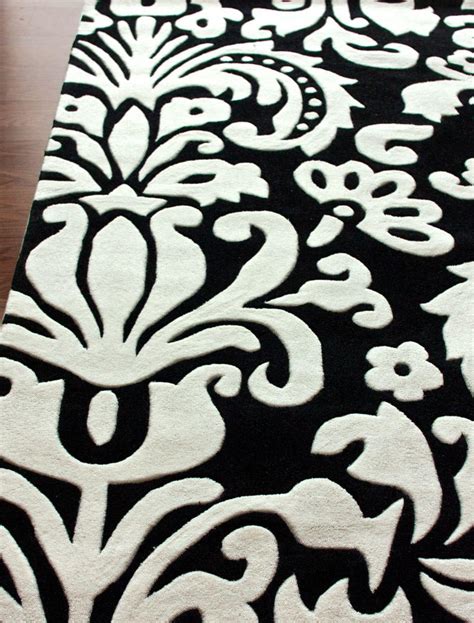 Black And White Damask Rug | Best Decor Things