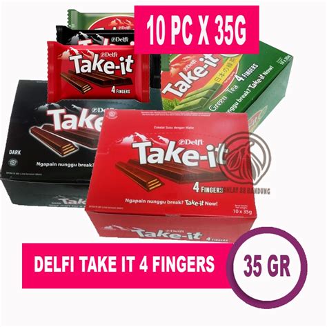 Jual Delfi Take It Gr Box Isi Pcs Cokelat Takeit Green Tea