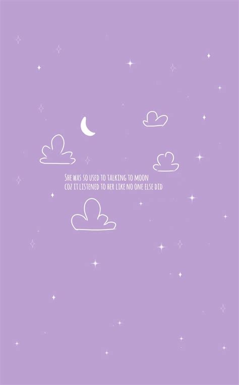 Purple Aesthetic Wallpaper | Purple aesthetic, Cute wallpapers quotes, Iphone wallpaper lyrics