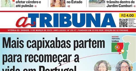 Capa A Tribuna Sábado 11 de Março de 2023