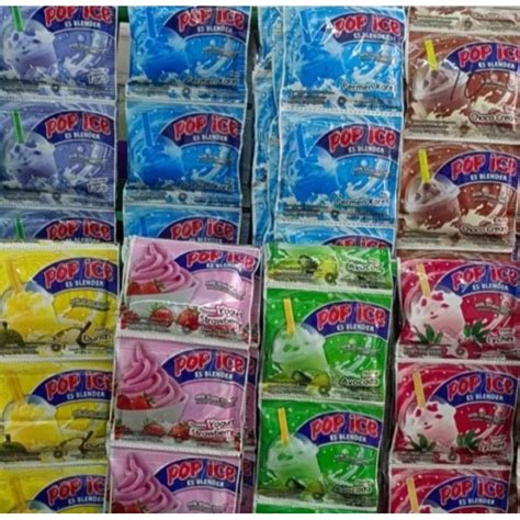 Jual Pop Ice Rencengan Banyak Rasa Sachet Shopee Indonesia