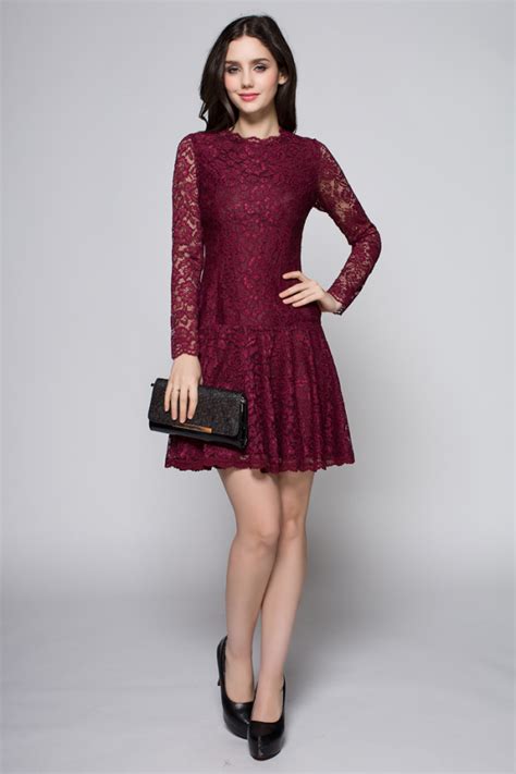 Burgundy Cocktail Dresses Short