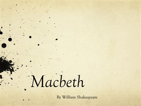 Macbeth Themes, Motfis, and Symbols