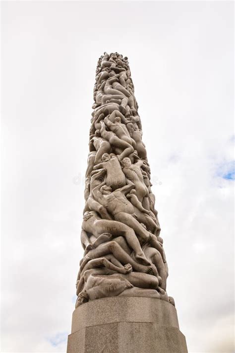 Monolith Sculpture By Gustav Vigeland Editorial Stock Photo Image Of