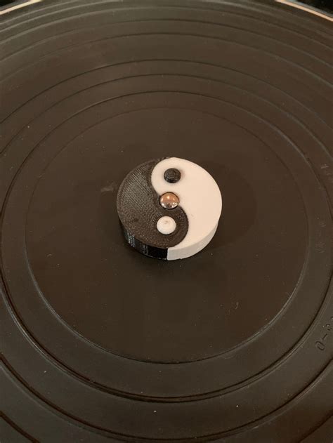 Yin Yang 45 Record Adapter 3d Printed Vinyl Album Adapter Balanced