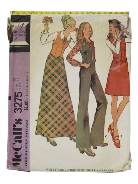 S Vintage Mccalls Sewing Pattern S Mccalls Pattern No