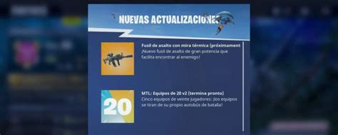 La mirilla térmica llega a Fortnite de la mano de un nuevo rifle de asalto