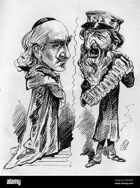 Caricatura De Edwin Booth Como Cardenal Richelieu En El