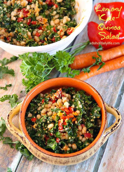 Lemony Kale Quinoa Salad