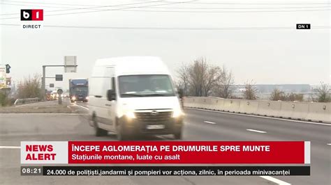 ÎNCEPE AGLOMERAȚIA PE DRUMURILE SPRE MUNTE Știri B1TV 30 nov 2023