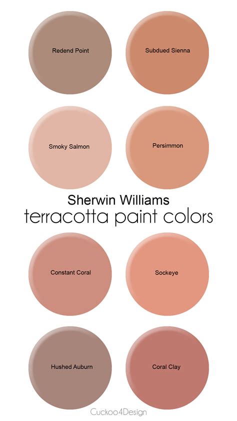 My Favorite Shades Of Terracotta Paint Colors From Different Brands Cuckoo4design