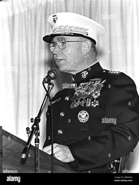 Gen Paul X Kelley Commandant Of The Marine Corps Speaks During The