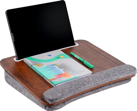 Tukzer Lap Desk Fits Up To 17 Inch Laptop Angled Pillow Cushion With