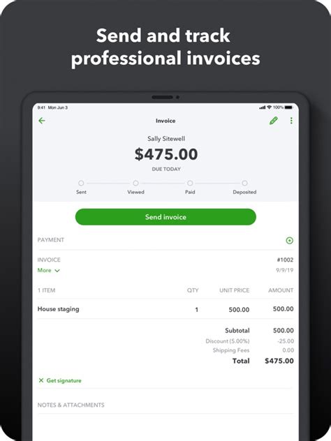 QuickBooks Accounting Screenshot