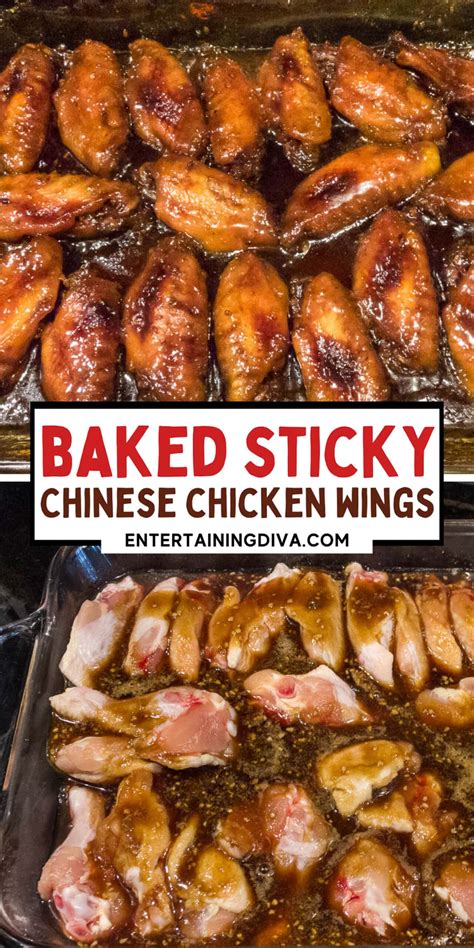 Baked Sticky Chinese Chicken Wings With Brown Sugar Soy Sauce