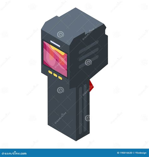 Heating Thermal Imager Icon Isometric Style Stock Vector