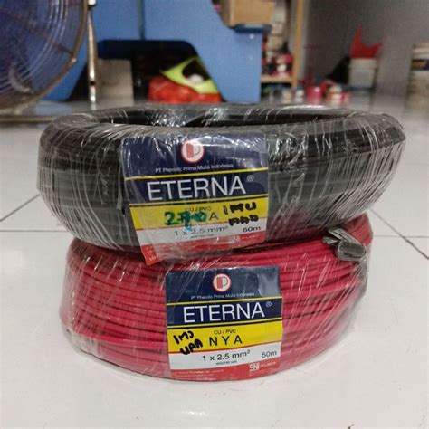 Jual Kabel Listrik Tunggal Kawat ETERNA NYA 2 5mm 2 5 Mm Roll 50 Meter