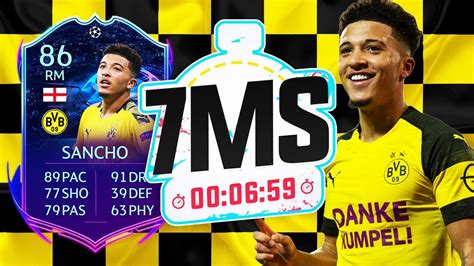 Road To The Final Jadon Sancho 7 Minute Squad Builder Fifa 20