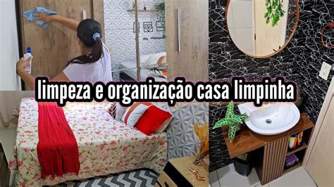 Dia de faxina limpeza e organização na casa tudo bem limpinho