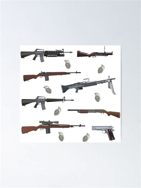 "Vietnam War American Weapons" Poster for Sale by NorseTech | Redbubble