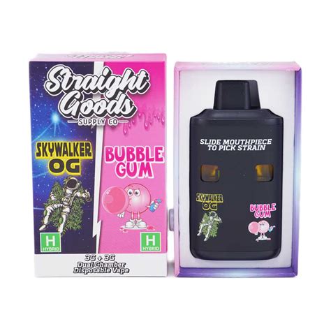 Straight Goods Supply Co 6 Gram Dual Chamber Disposable Vapes