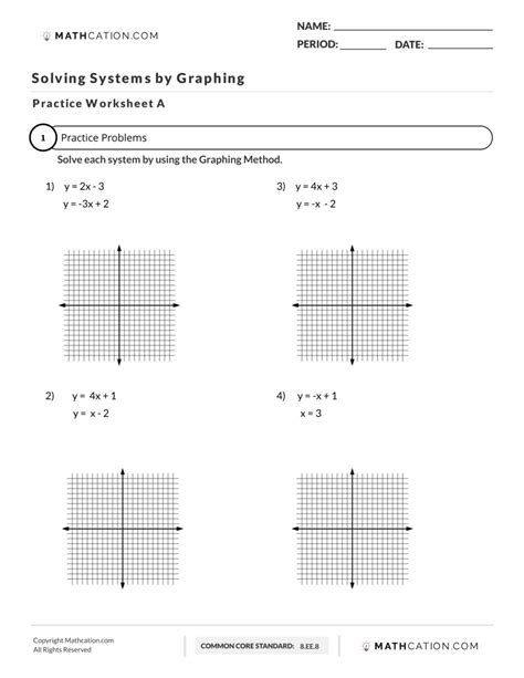 Solving Systems Of Equations Using All Methods Worksheet