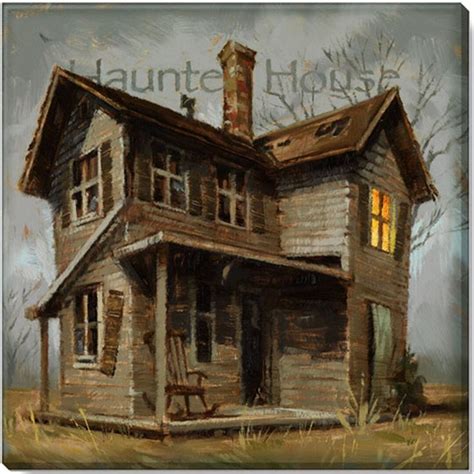 Darren Gygi Home Collection Haunted House Giclee Par Darren Gygi