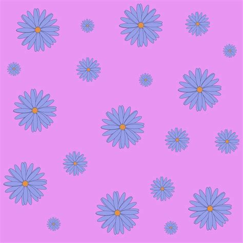 Pattern of blue flowers on a pale pink background 18991599 Vector Art at Vecteezy