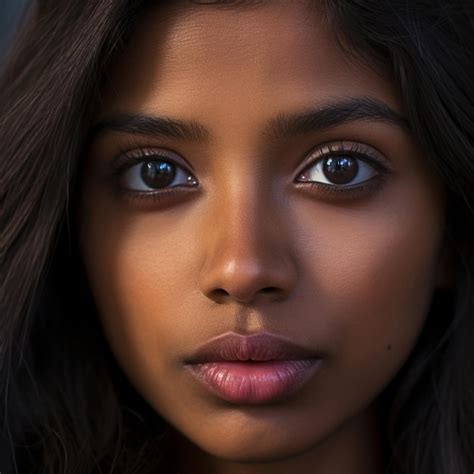 Una mujer con cabello oscuro y ojos marrones claros mira a la cámara