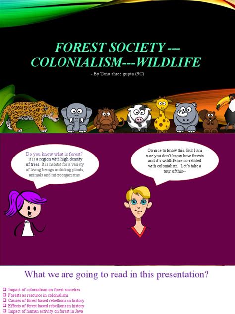 Forest Society Colonialism Wildlife Hhw Sst Pdf Forests Natural