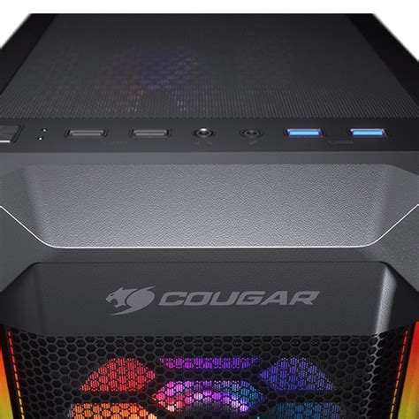 Cougar Mx Mesh G Rgb Tempered Glass Mid Tower Atx Case Mx Mesh