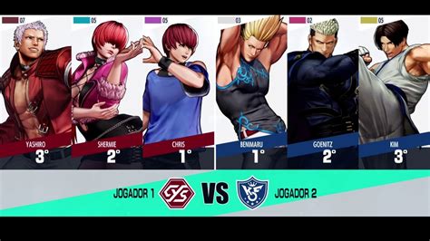 THE KING OF FIGHTERS XV CHRIS SHERMIE YASHIRO VS BENIMARU GOENITZ KIM