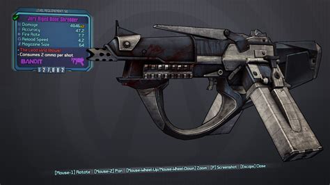 Bone Shredder Borderlands 2variant Chart Borderlands Wiki