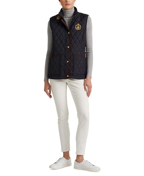 Lauren Ralph Lauren Womens Crest Quilted Vest And Reviews Coats