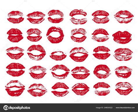 Women Lips Set Hand Drawn Watercolor Lips Isolated On White Background