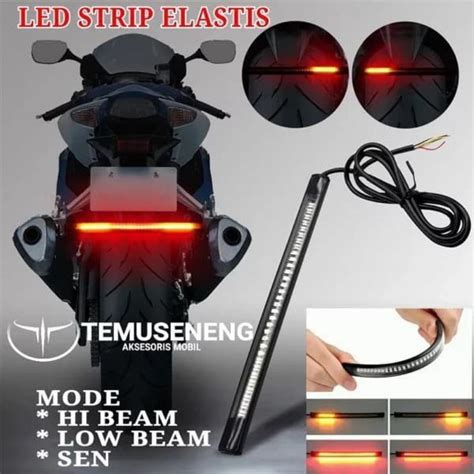 Jual Lampu Led Rem Sein Sen Kota Motor Matic Lentur Strip Mata Vespa