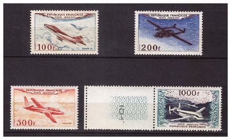 France 1954 Poste Aérienne Série Prototypes Neufs Luxe dont Bord