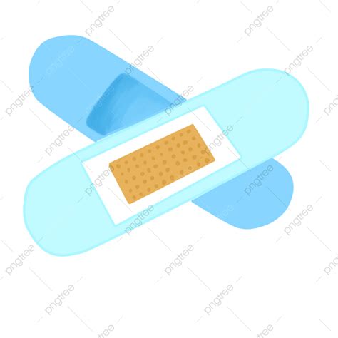 Band Aid Clipart Transparent Background Cartoon Hand Drawn Medical