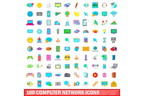 100 Computer Network Icons Set Graphic by ylivdesign · Creative Fabrica