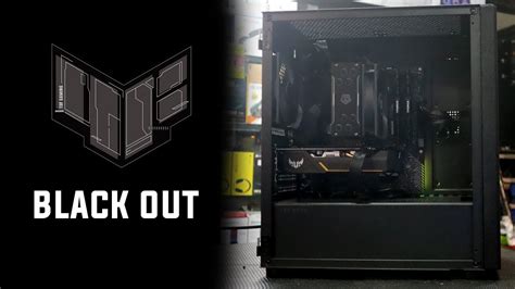 Black Out Gaming Pc Build Tecware Flatline Black Youtube