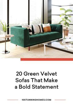 Green Velvet Sofas That Make A Bold Statement Stunning Homes In