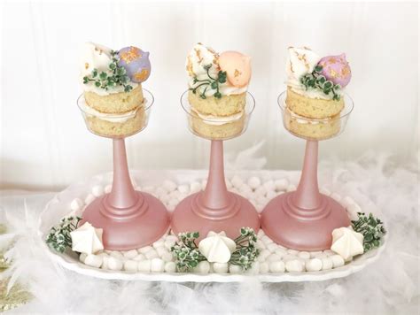 Meringue Topped Naked Wedding Cakes