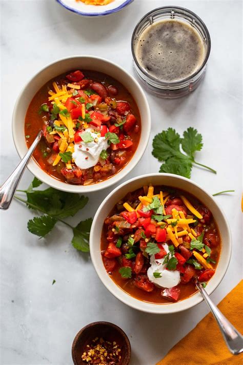 Vegetarian Chipotle Chili Dietitian Debbie Dishes