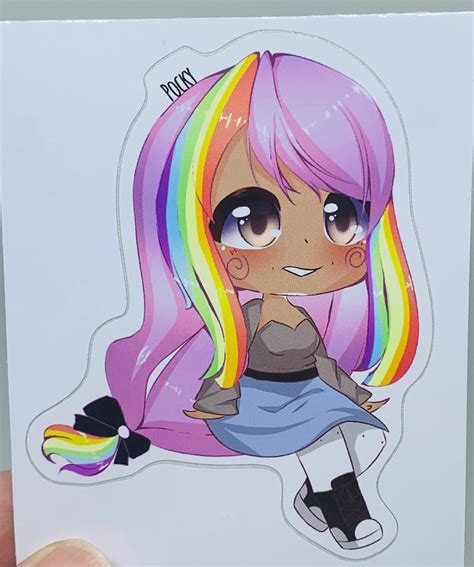 Gacha Rainbow Girl Gacha Life Art Vinyl Sticker - Etsy Ireland