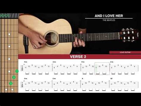 And I Love Her Guitar Cover The Beatles Tabs Chords YouTube