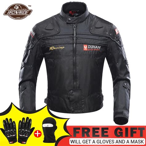 DUHAN Veste De Moto Noire Pantalon De Moto Pour Hommes Combinaison De