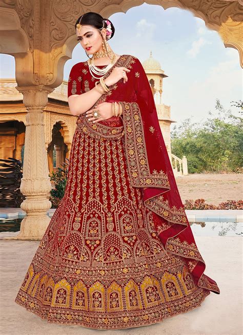 Buy Velvet Lehenga Choli Online