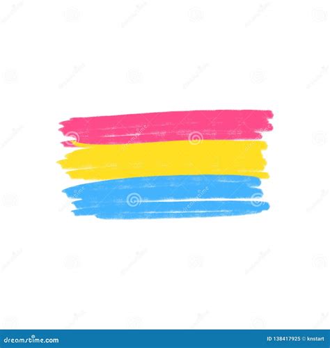 Bandeira Pansexual Da Cor Do Símbolo Do Lgbt Do Movimento Minorias