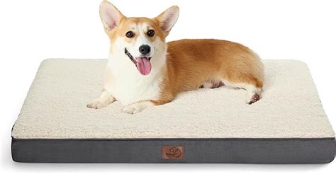 Bedsure Large Dog Crate Bed - Big Orthopedic Waterproof Dog Beds with Removable Washable Cover ...